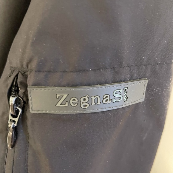 Zegna Sport Black Zip Up Jacket Sz Medium - Picture 4 of 11